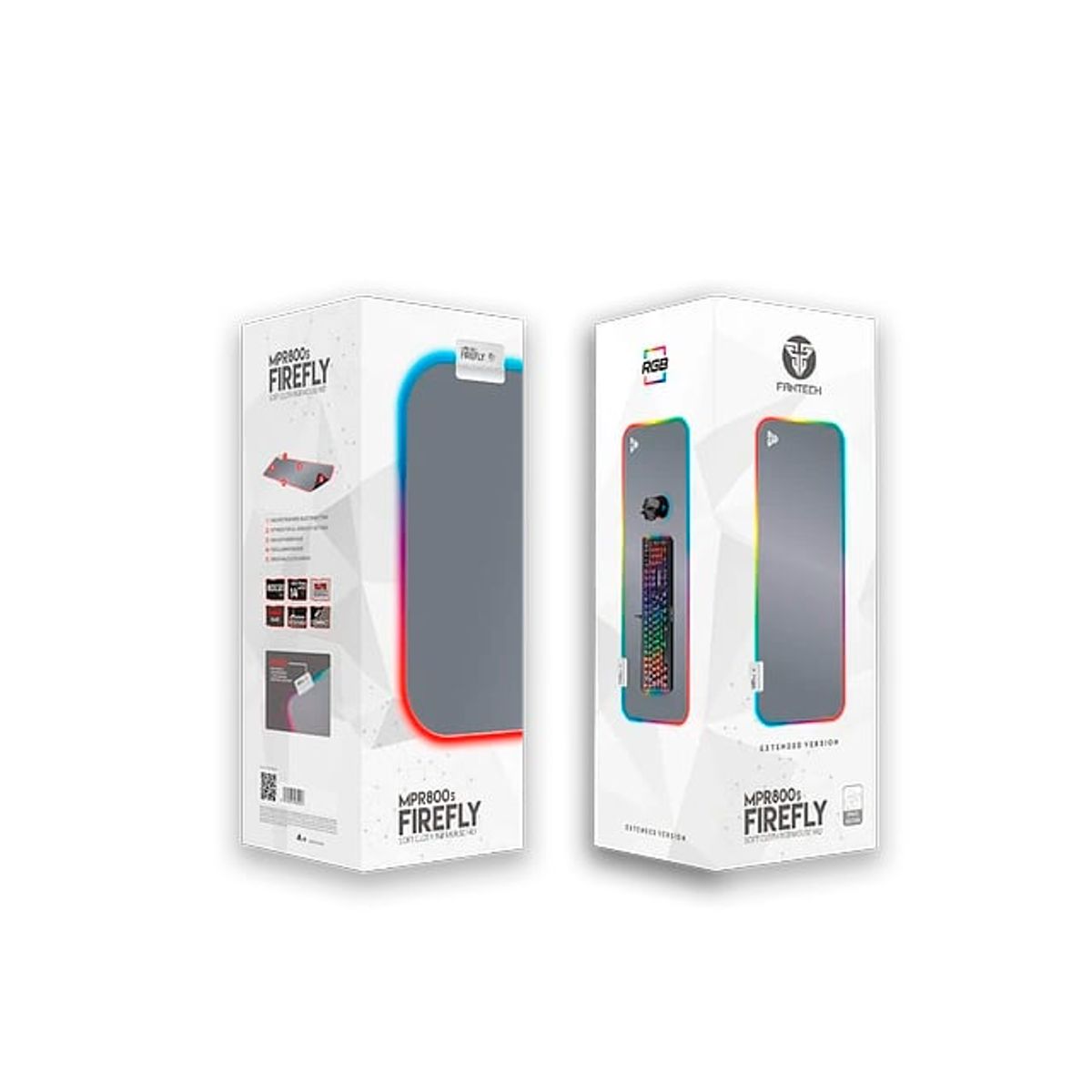 FANTECH - Mausepad FANTECH MPR800s FIREFLY XL RGB Blanco