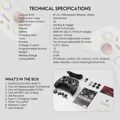 FANTECH - Control Inalámbrico WGP15 EOS Pro Electra Blanco