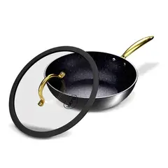 WENS - Wok con tapa 28 cm Golden Series