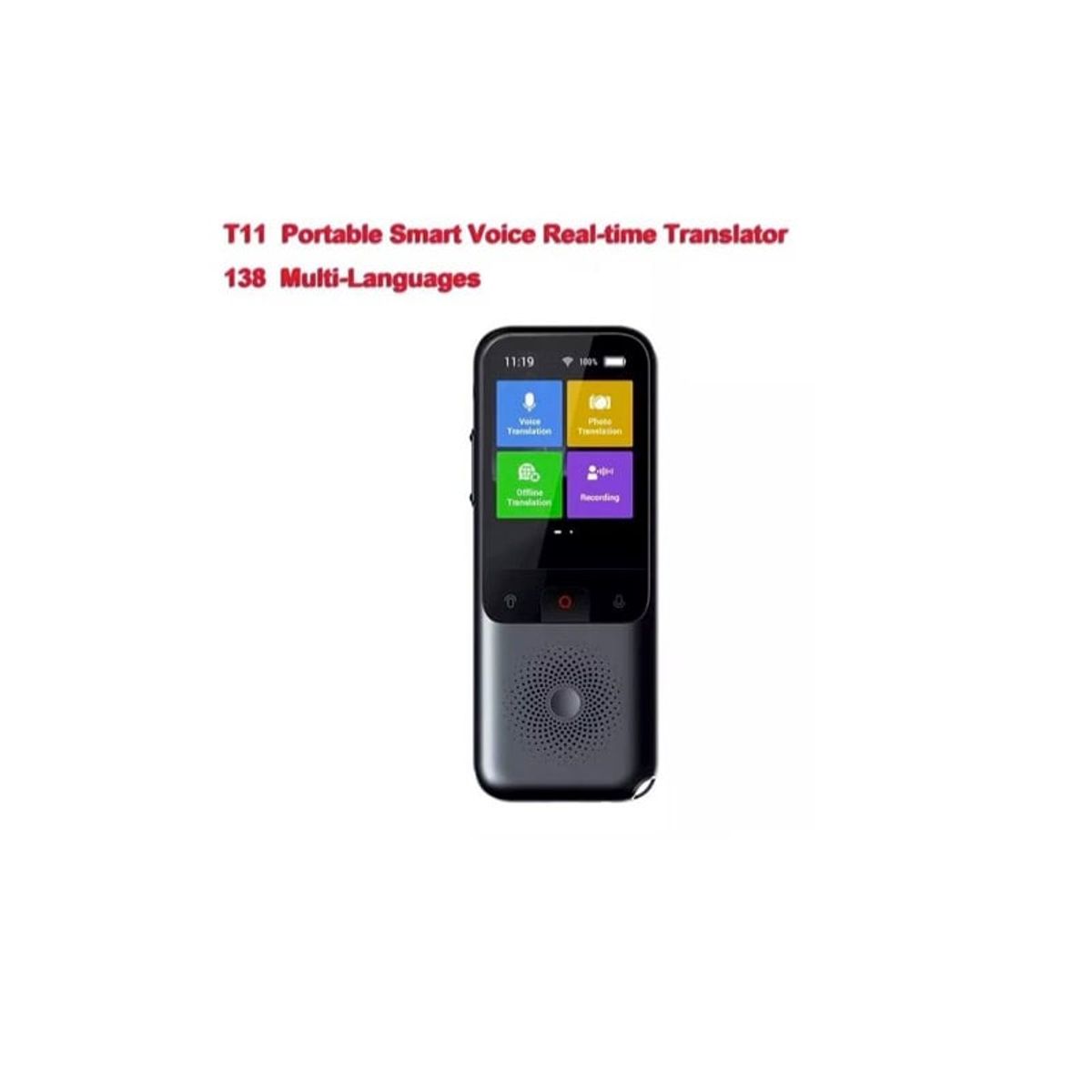 SUNNYLIFE - Traductor de Voz Inteligente T11, Internet, 138 Idiomas