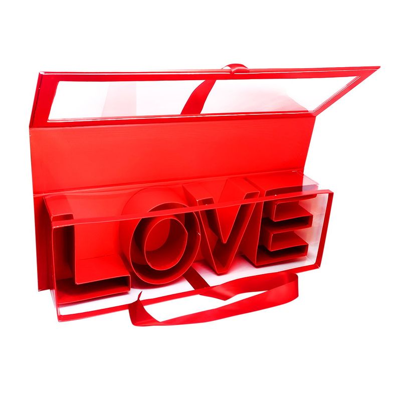 GENERICO - CAJA LOVE 445X155X97 ROJA X1UNI