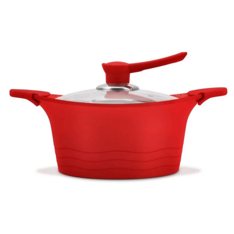 BOHLIER - Cacerola 24 cm roja Bohlier