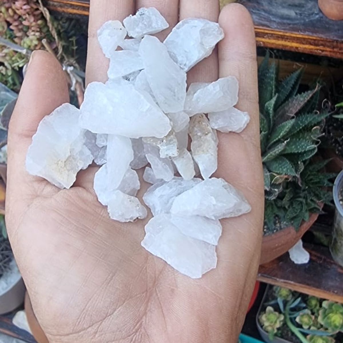Cuarzo Blanco Natural Tamaño Garbanzo. Jandín Formato 10 KG, marca GENERICO - Foto 2