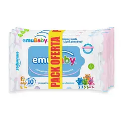 EMUWIPES - Toallitas Húmedas Premium 3x10 Un