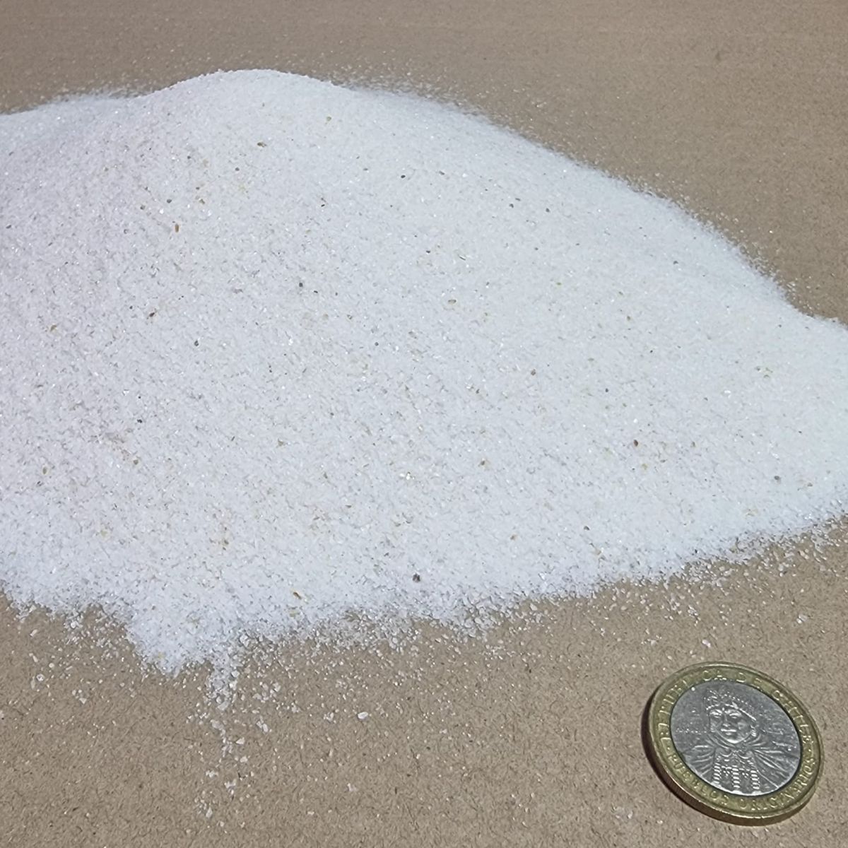 GENERICO - Cuarzo Blanco Natural Tamaño Arena. Formato 10 KG