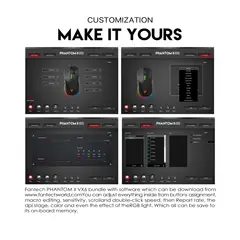 FANTECH - Mouse Phantom II VX6 RGB Precision Negro
