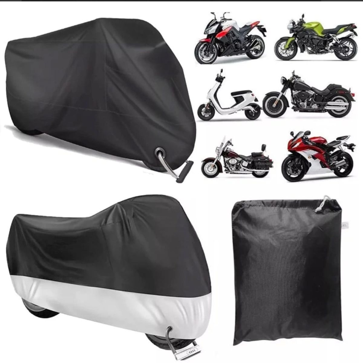 GENERICO - Funda Cubre Motocicleta Carpa Impermeable 245x105x125cm