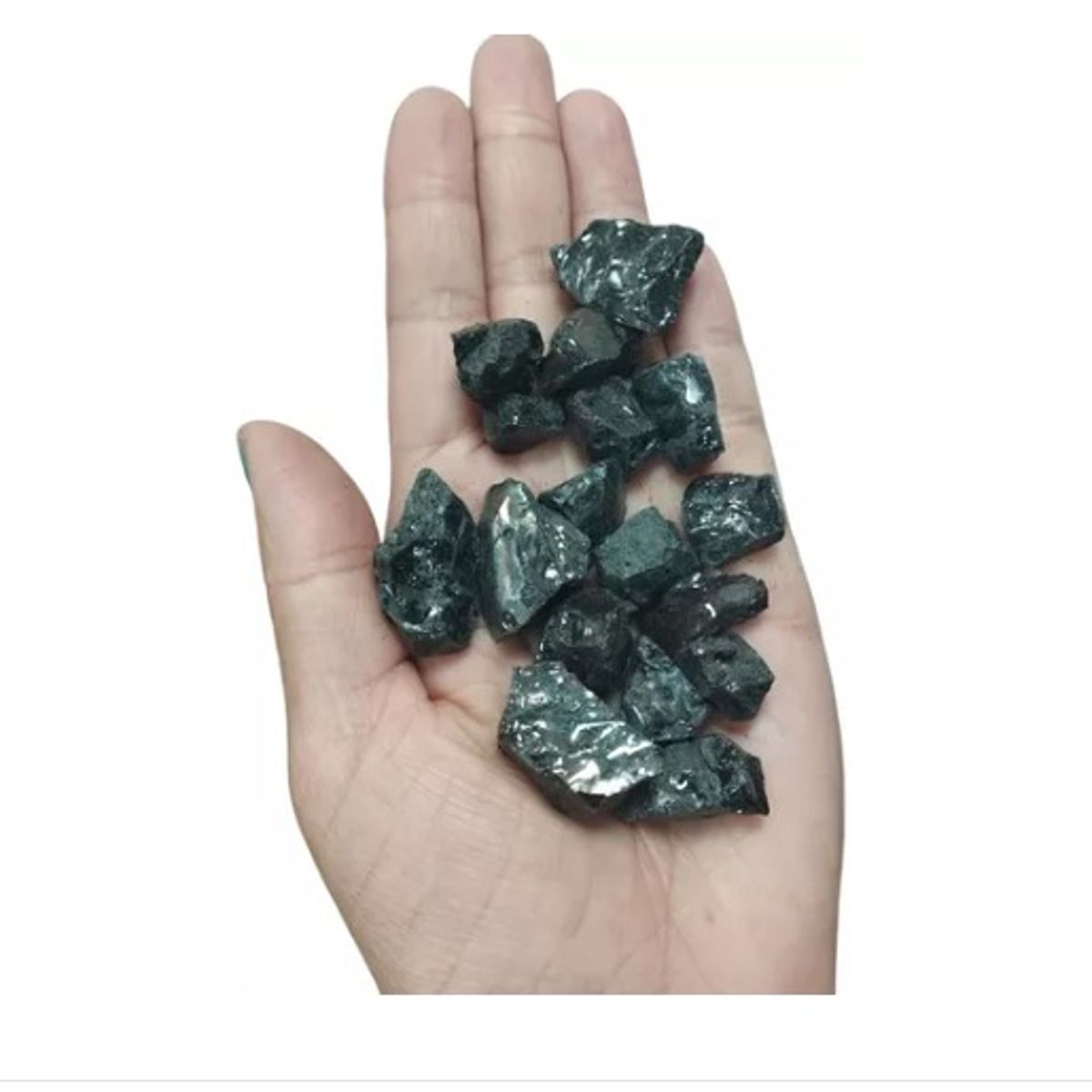 Piedra Negra Brillante, Tamaño Gravilla. N°3. Formato 1 kg, marca GENERICO - Foto 2