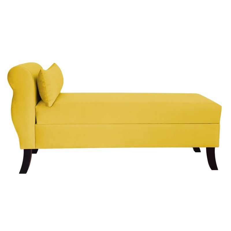 GENERICO - Banqueta Baúl New Diva Color Amarillo