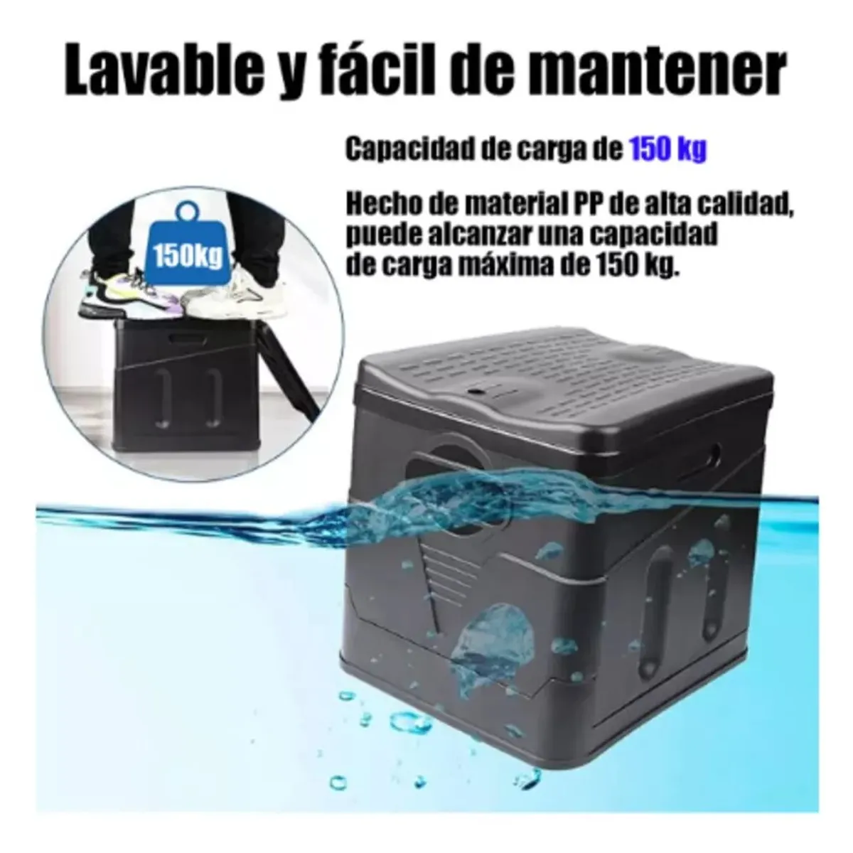 MUNDO MAGIA - Baño Químico Portátil 20 Litros Reusable Camping Outdoor