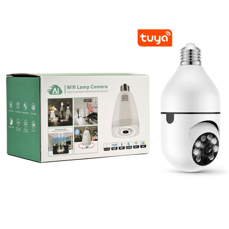 SMART LIFE - Cámara Ampolleta Inteligente Wifi Tuya Smart-smartlife