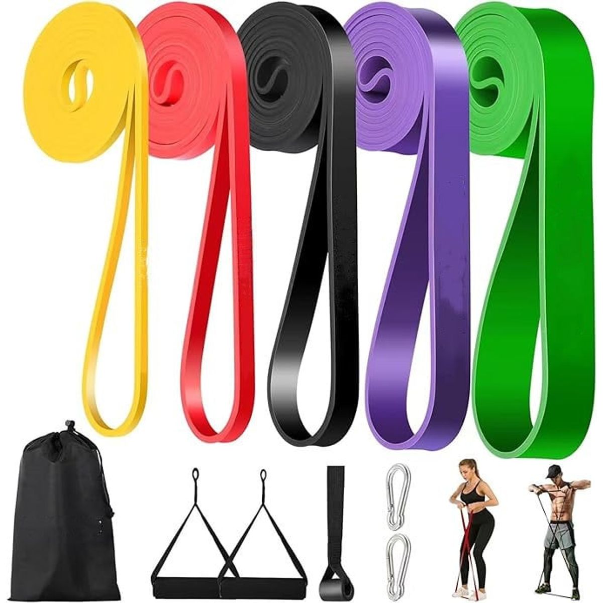 KUANGYE - Ligas Resistencia 5 Bandas Elastica Pull Up Entrena En Casa