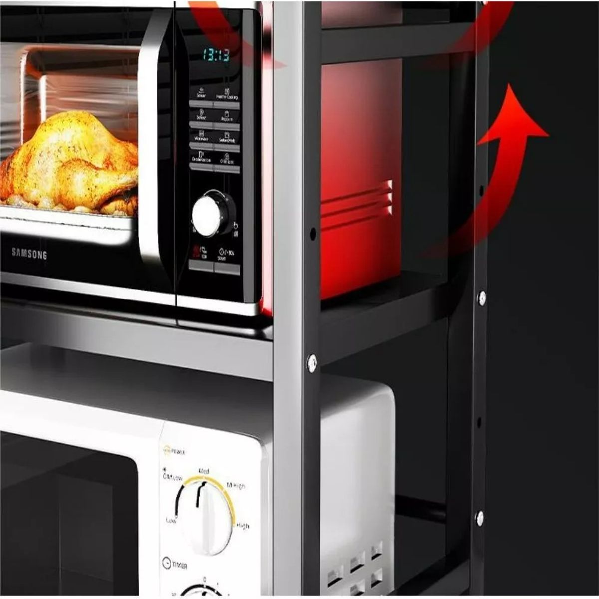 MUNDO MAGIA - Estante Repisa Extensible Horno Microondas Rack Organizador