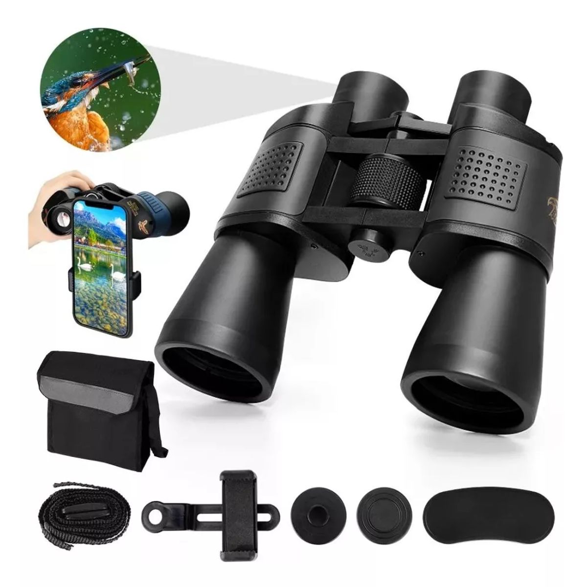 MUNDO MAGIA - Binoculares Telescópicos Hd Profesionale De Alta 80x80 3000m