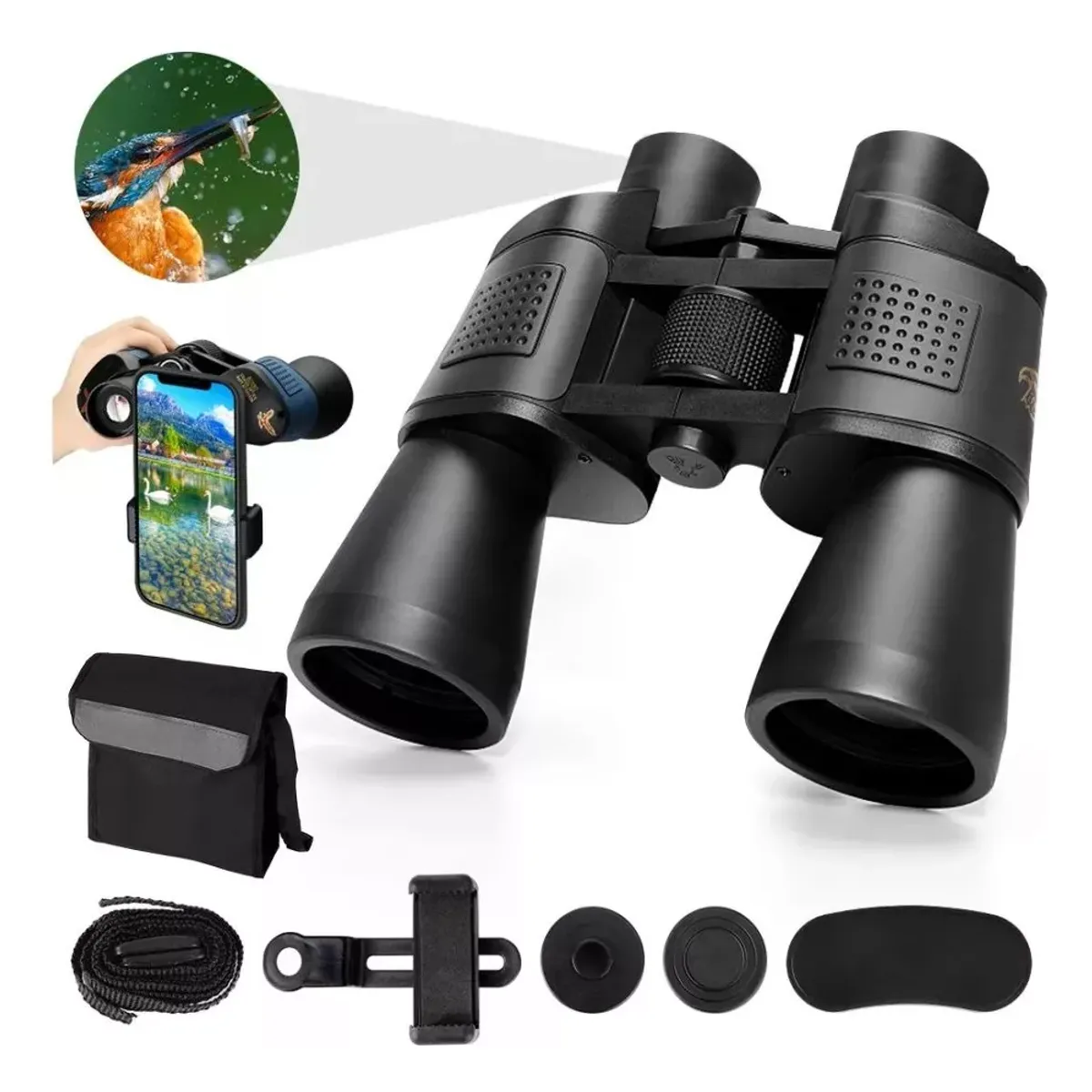 MUNDO MAGIA - Binoculares Telescópicos Hd Profesionale De Alta 80x80 3000m