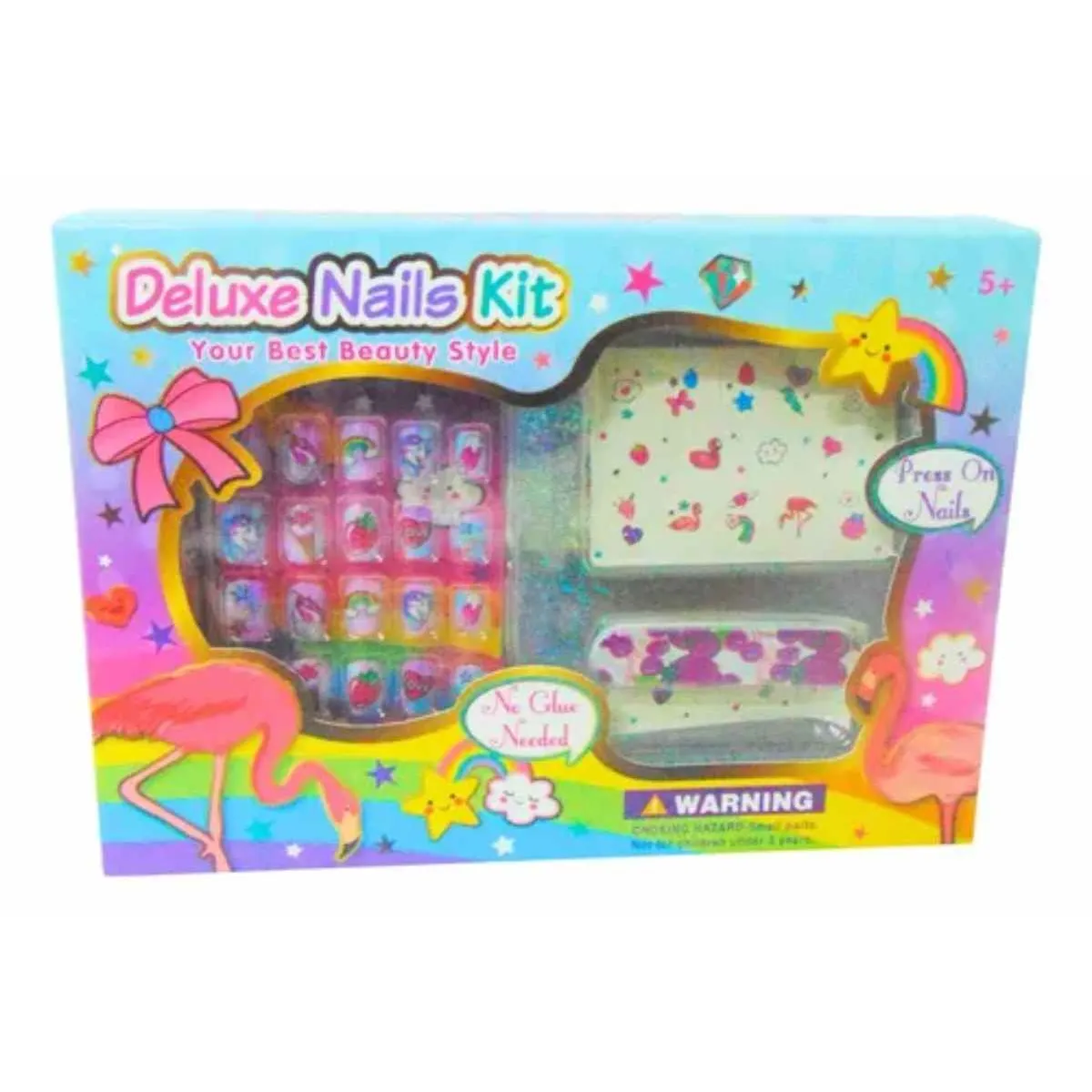 OEM - Juguete Deluxe Nails Kit Mediano 15x22cm