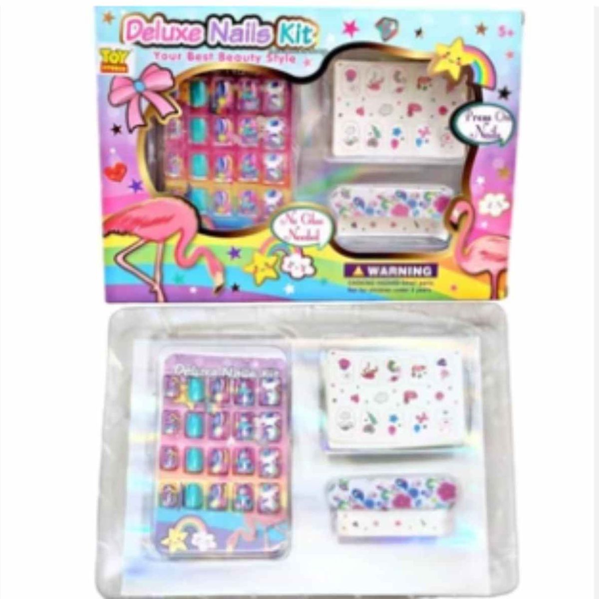 OEM - Juguete Deluxe Nails Kit Mediano 15x22cm