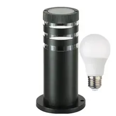 WANT - Foco Farol Led De Piso Porta Ampolleta E27 30cm