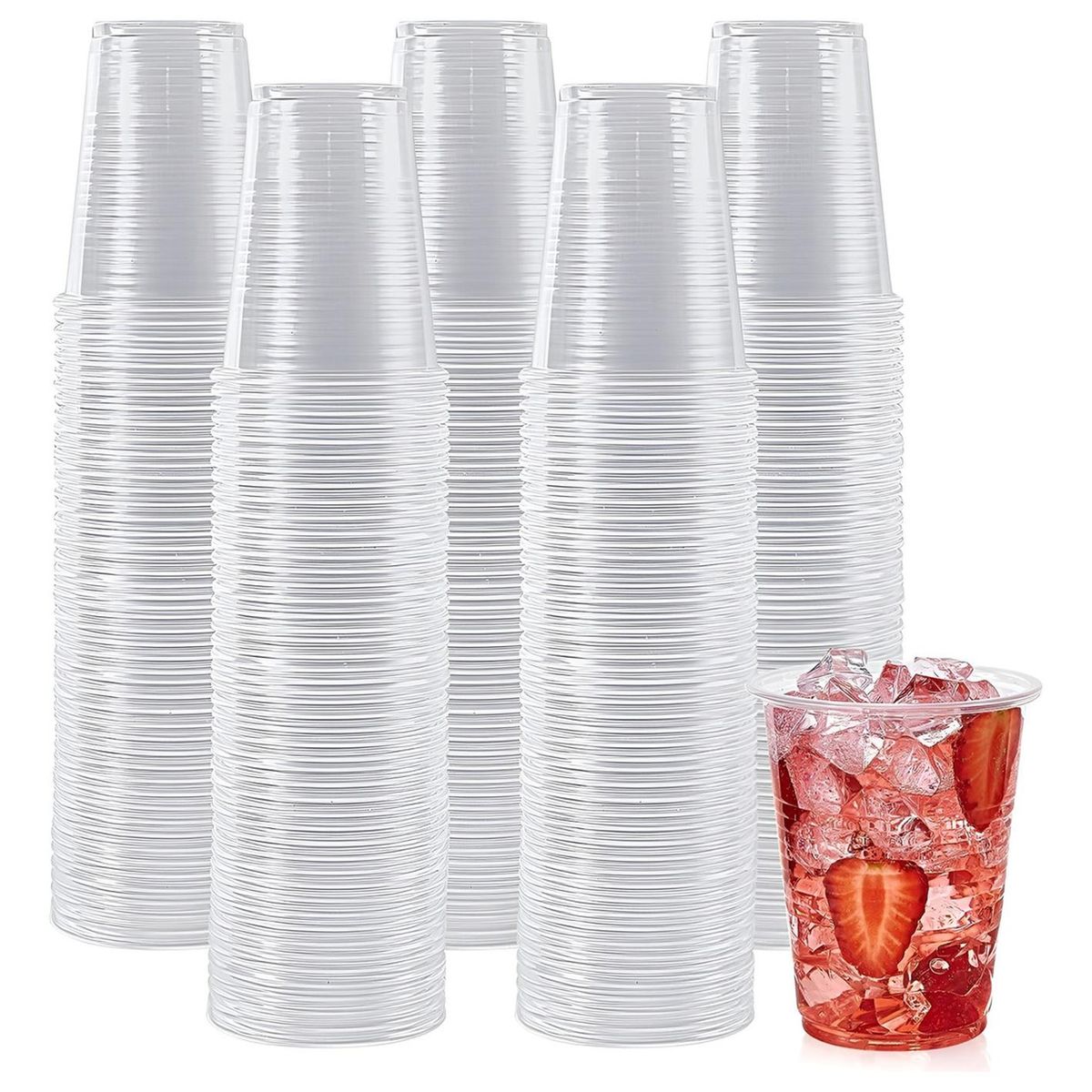 PASTELERIUSCL - X400 Vasos Plasticos Desechables Vasos Plasticos Vaso Vasos Desechables Para Bebidas Plásticos 200ml