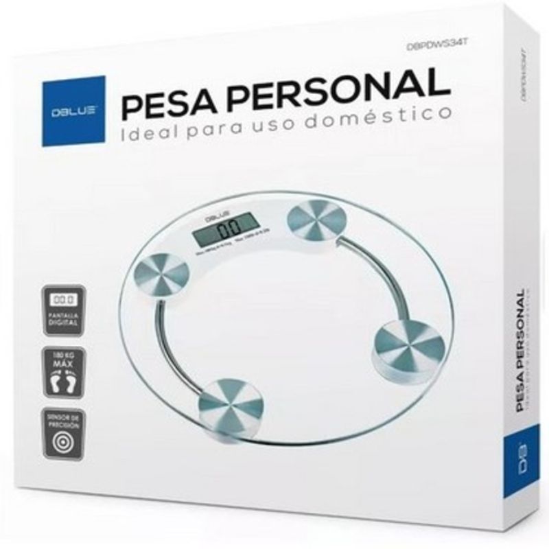 DBLUE - Pesa Personal 180 Kilos Uso Domestico Dbpdws34t