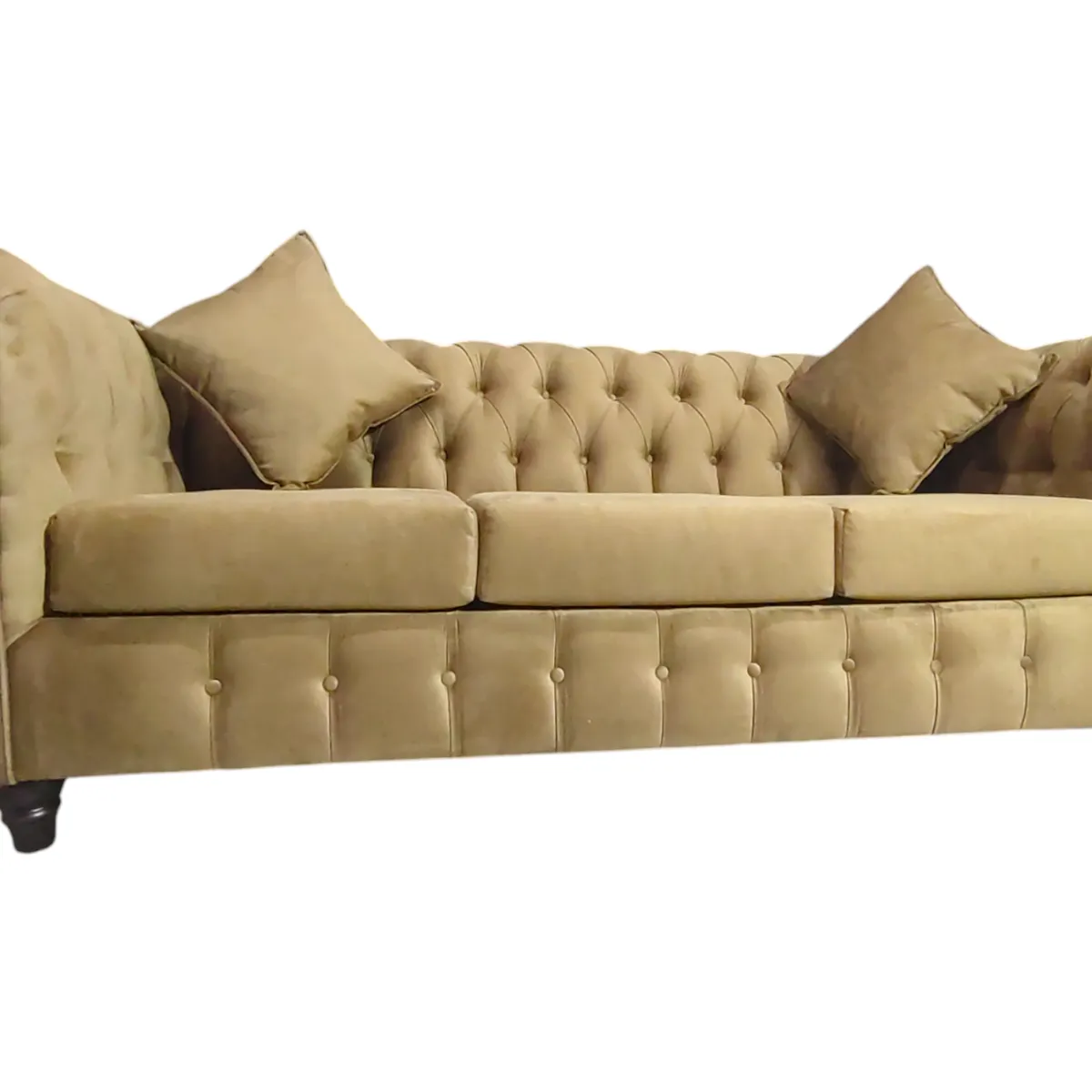 GENERICO - Sofa 3 Cuerpos Chesterfield Camel Super Soft