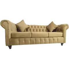 GENERICO - Sofa 3 Cuerpos Chesterfield Camel Super Soft