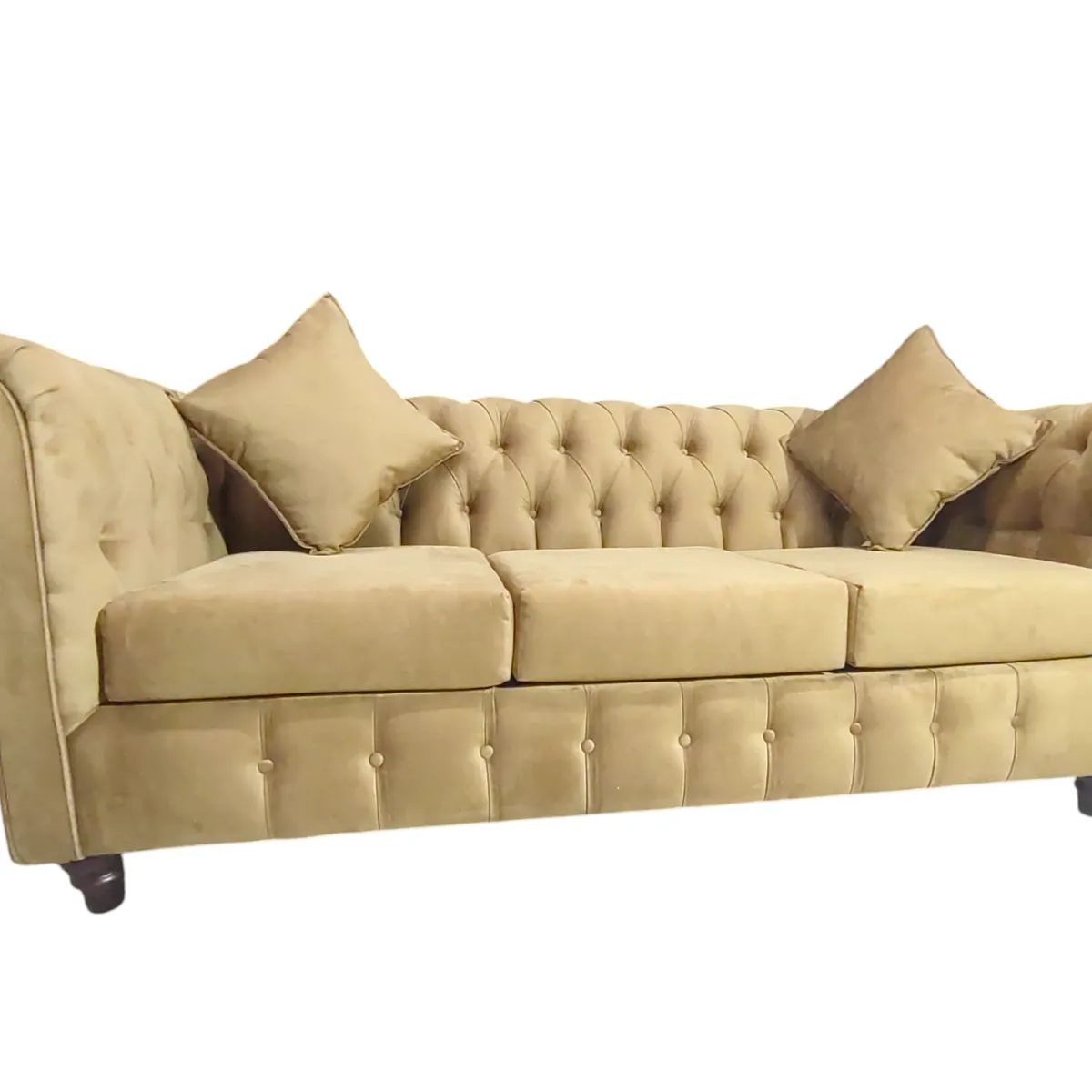 GENERICO - Sofa 3 Cuerpos Chesterfield Camel Super Soft