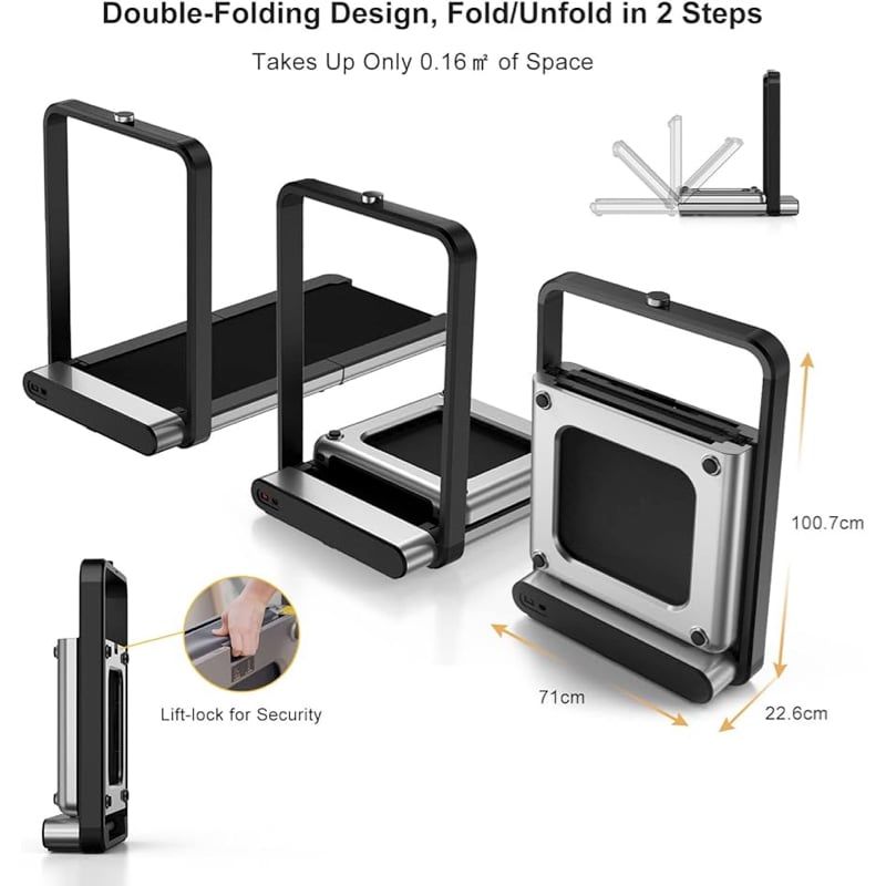 KINGSMITH - KingSmith WalkingPad X21 Trotadora plegable doble NFC LED