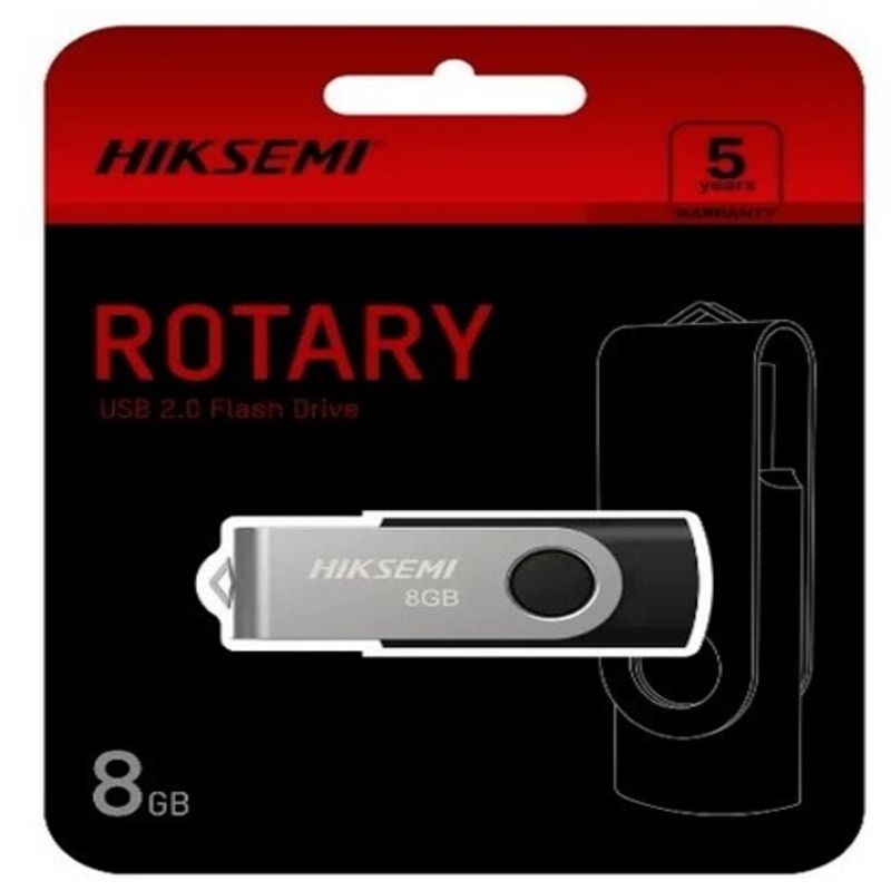 GENERICO - Pendrive 8 GB - Hiksemi M200S - USB 2.0 - Negro/Plata