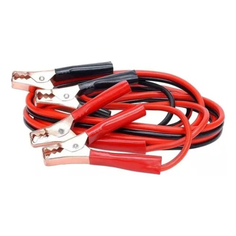 GENERICO - Cable Puente Bateria Auto Arranque 800 Amp Negrorojo