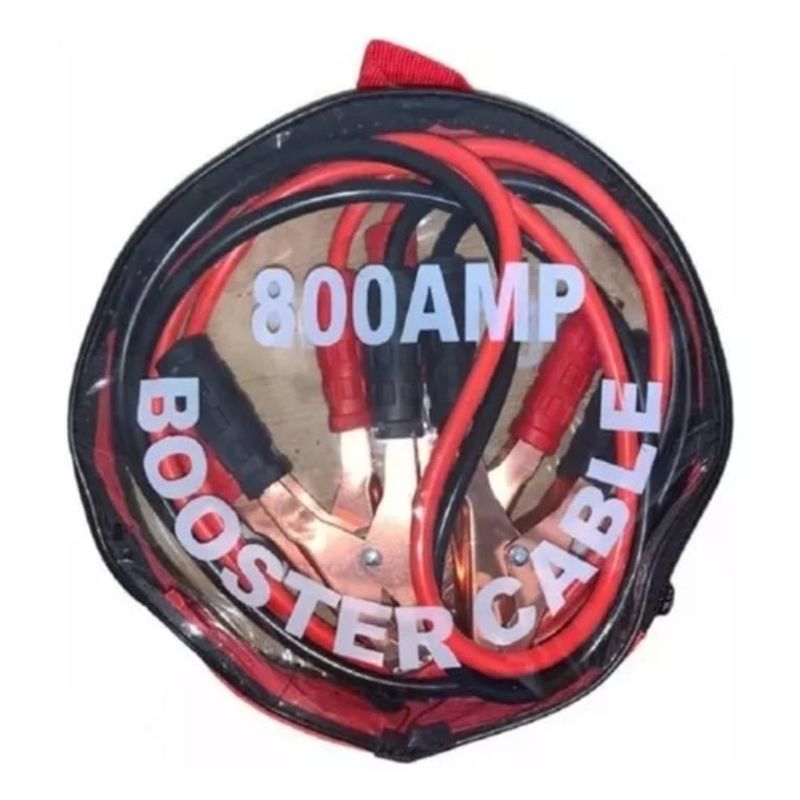 GENERICO - Cable Puente Bateria Auto Arranque 800 Amp Negro / rojo