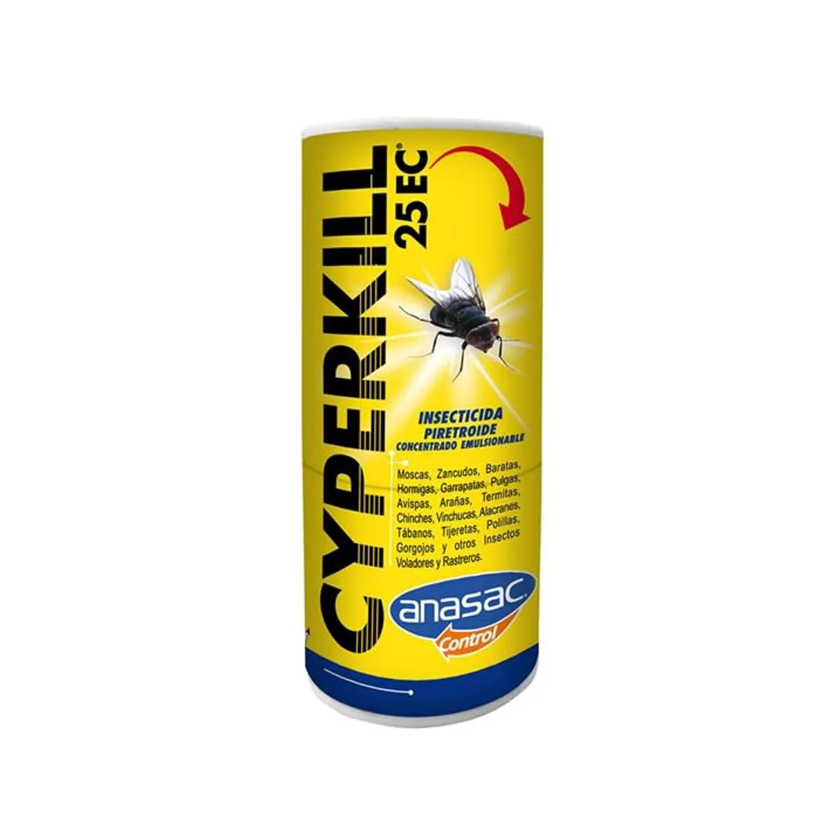 ANASAC - Insecticida Cyperkill 25 EC 50 cc plagas hogar