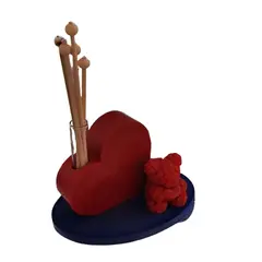SCENTS CHILE - SET MIKADO CORAZON SOLIDO Y VELA OSITO +50ML ACEITE CAFE CHOCOLATE