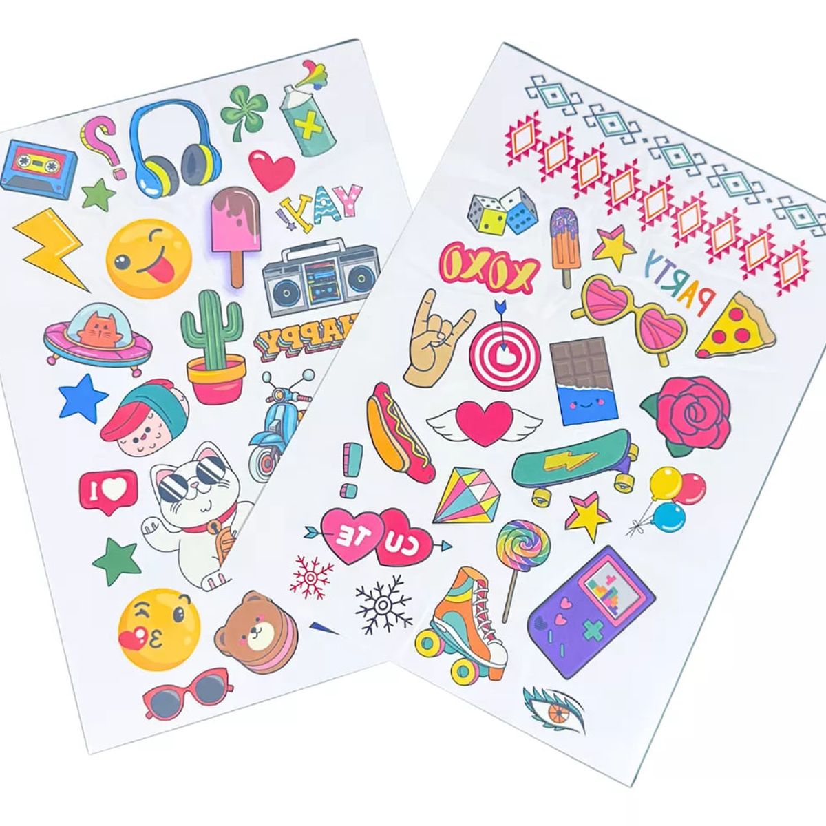 ADETEC - Tatuajes Temporales Infantiles Genéricos Duración +3-5 Días