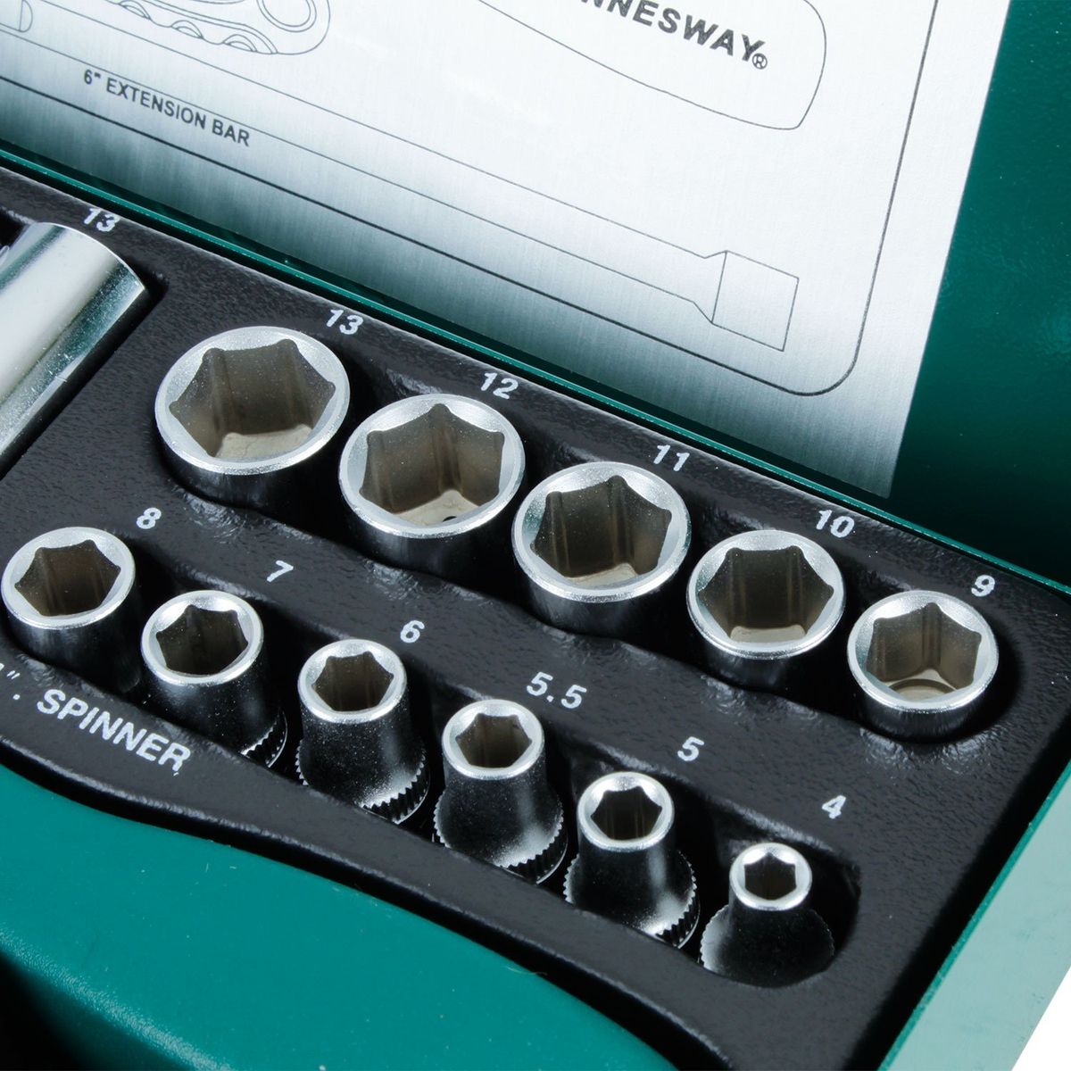 JONNESWAY - Juego Dados 1-4 25pcs Metrico Jonnesway