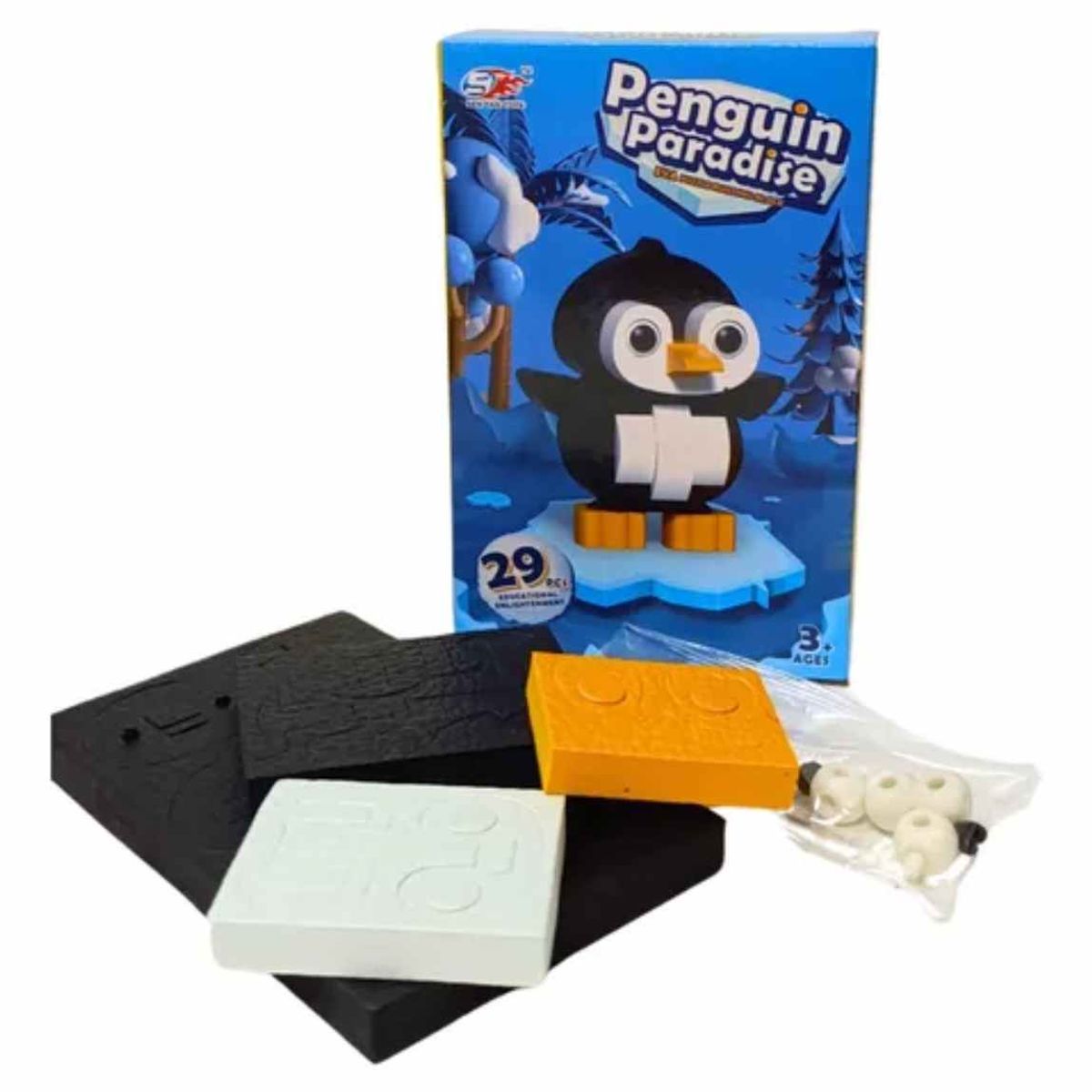 OEM - Bloques De Construcción De Eva 3D Pingüino 29 Piezas