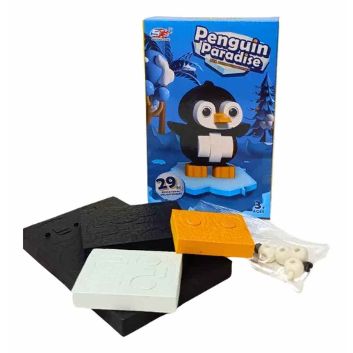 OEM - Bloques De Construcción De Eva 3D Pingüino 29 Piezas