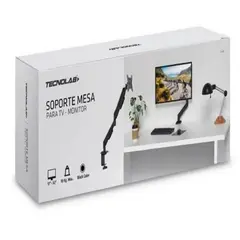 TECNOLAB - Soporte Tv De 17 A 32 Pulgadas Montaje En Mesa