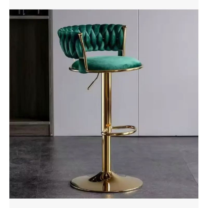 CORI CORI - Taburete Queen Velvet Gold Verde