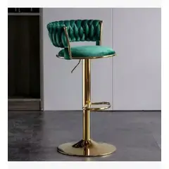 CORI CORI - Taburete Queen Velvet Gold Verde