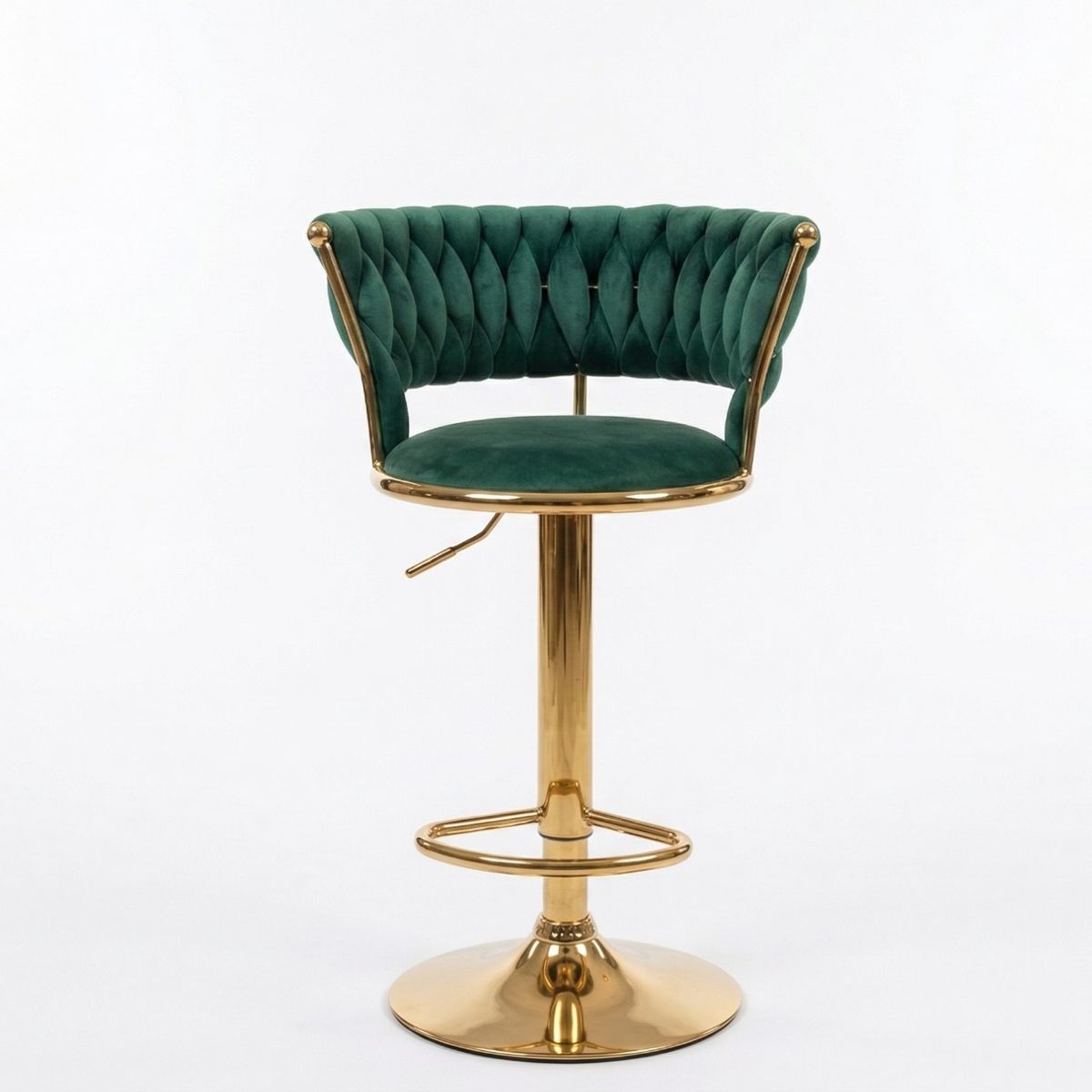 CORI CORI - Taburete Queen Velvet Gold Verde