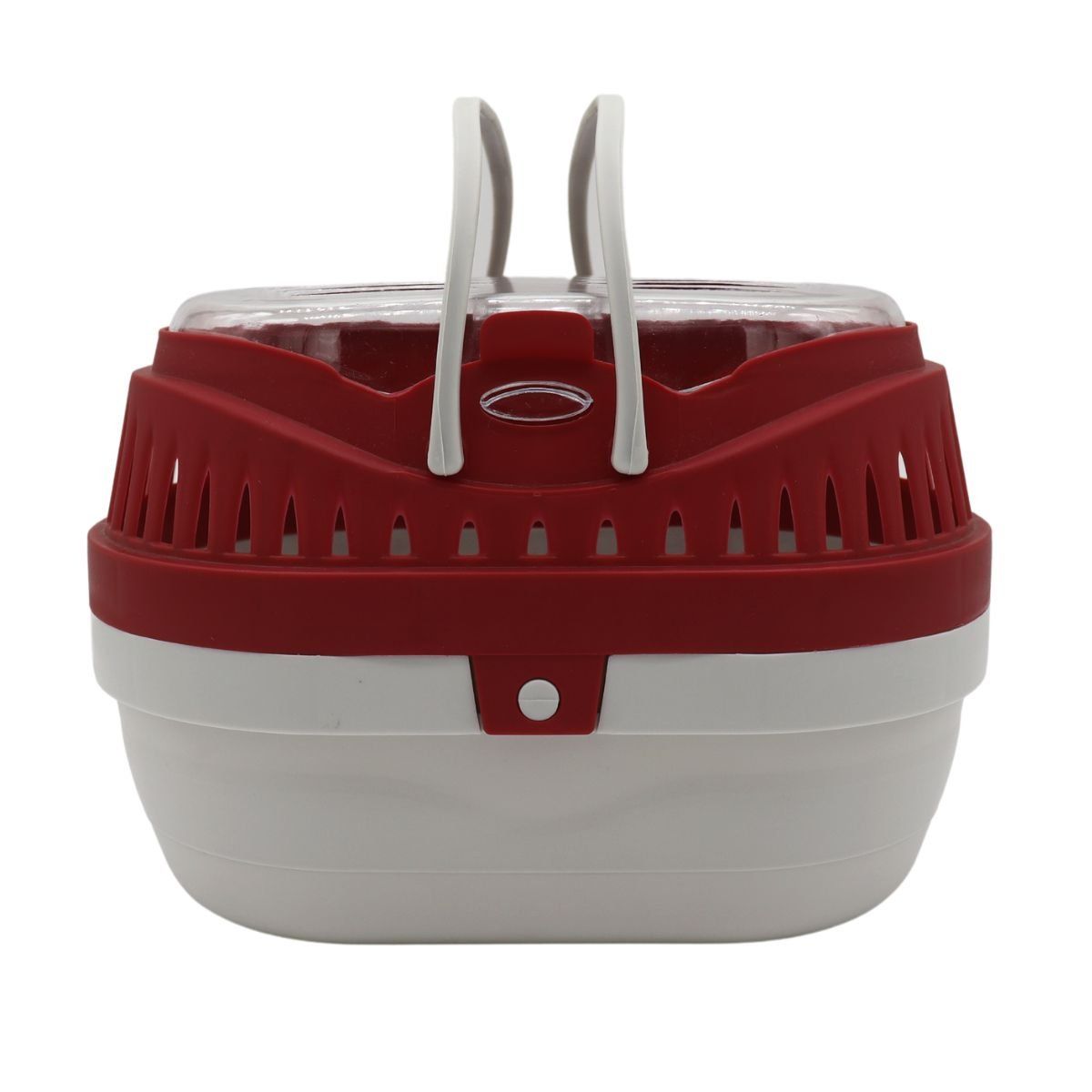 GENERICO - Transportador Mediano Hámsteres Jerbos Vino Tinto con Beige