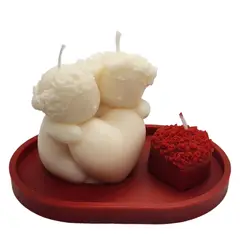 SCENTS CHILE - SET OSITOS AMOROSOS OSITO AROMA MIEL + CORAZON ROSAS AROMA LOVE STORY