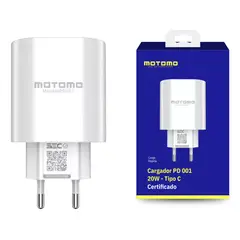 MOTOMO - Cargador Carga Rápida Conexión C 20 W Sin Cable Para Pared