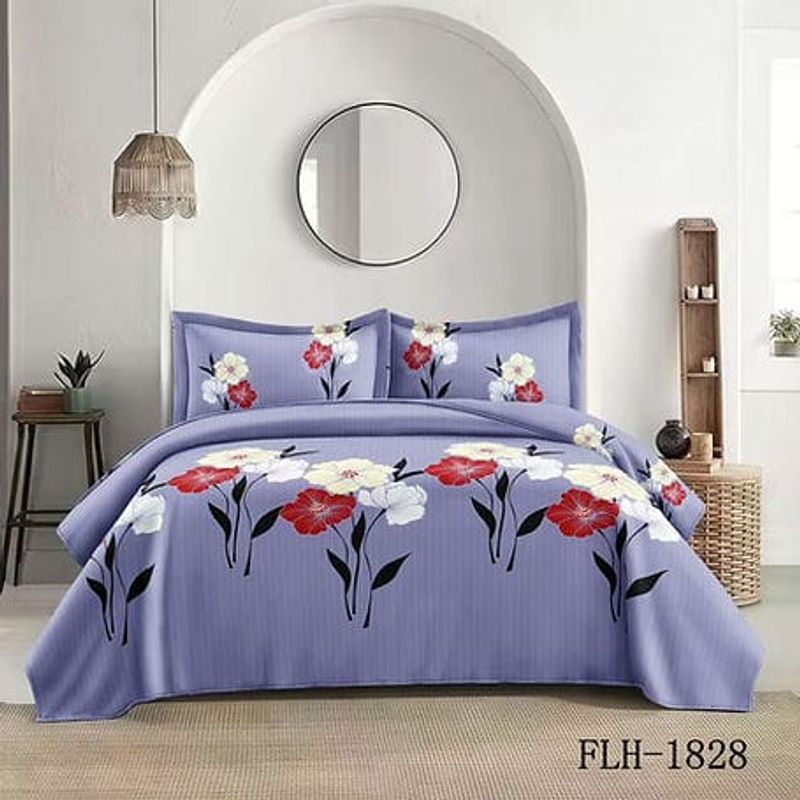 GENERICO - cubrecamas quilt verano liso 2p diseño
