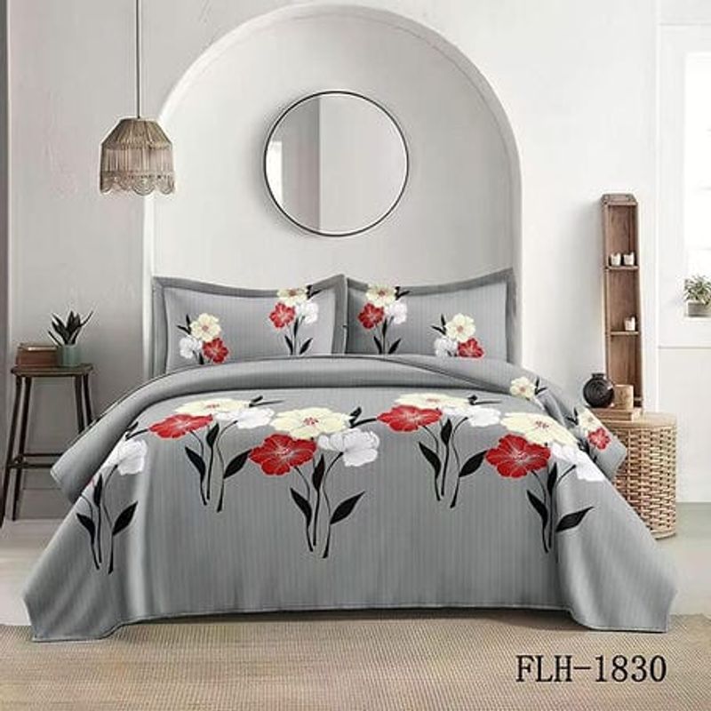 GENERICO - cubrecamas quilt verano liso 2p diseño