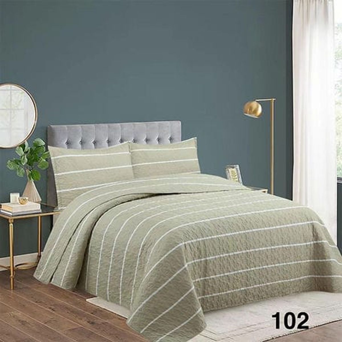 GENERICO - cubrecamas quilt verano liso 2p diseño