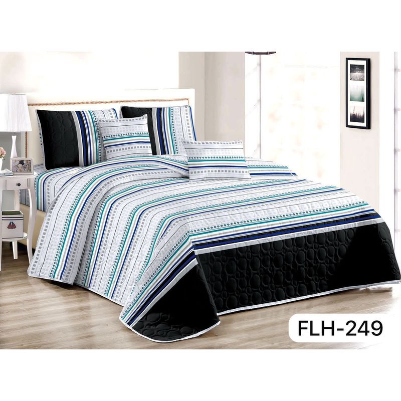 GENERICO - cubrecamas quilt verano liso 2p diseño