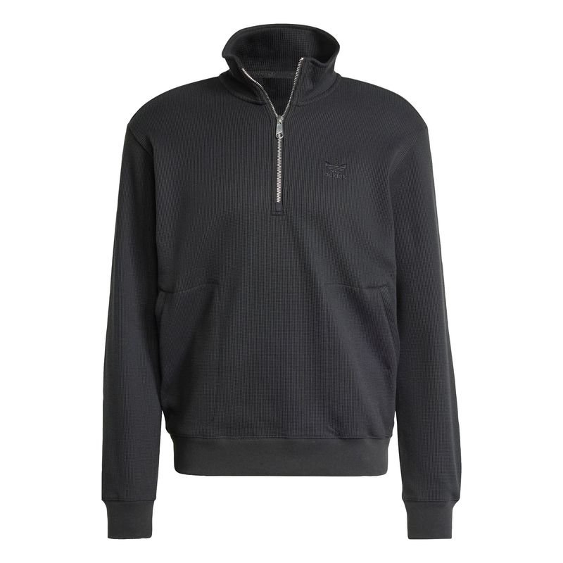 ADIDAS - Polerón Trifolio Essentials Waffle medio cierre