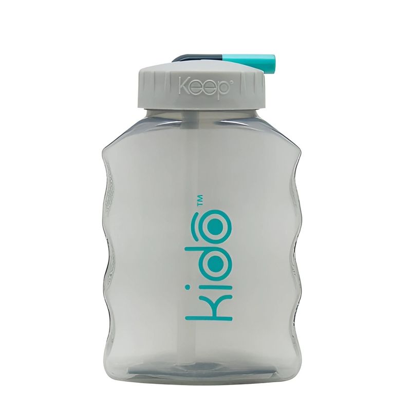 KEEP - Botella Toma Jugo Niños Bombilla Kido Color Gris - SC